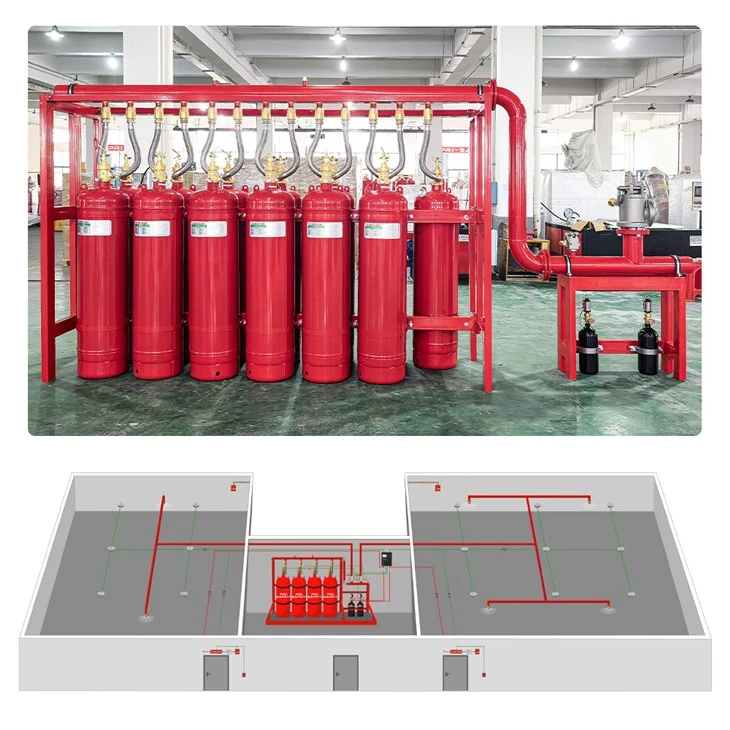 Clean Agent Fire Suppression System FM200 Fire System For Electrical And Control Room Protection best